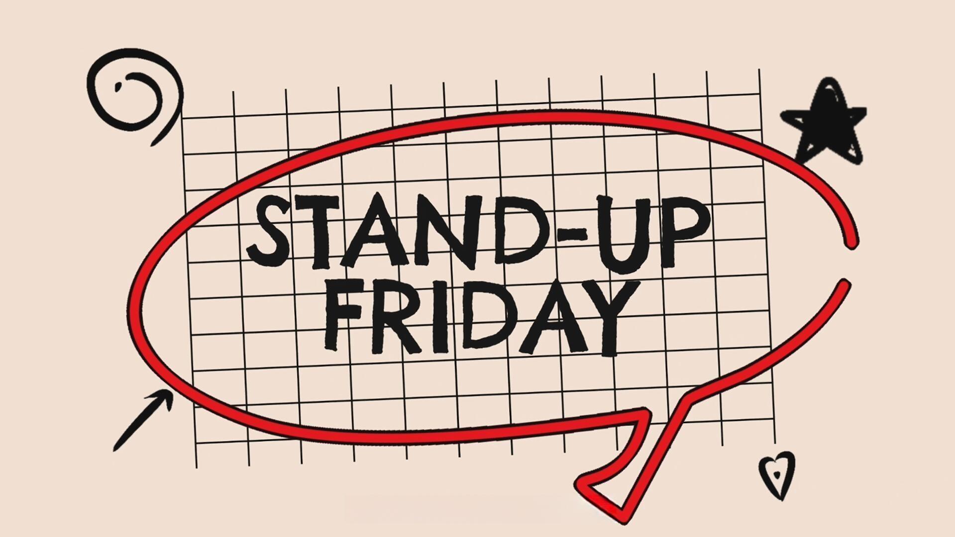 PR模板：趣味手绘单口喜剧相声脱口秀播客开场片头（13298）