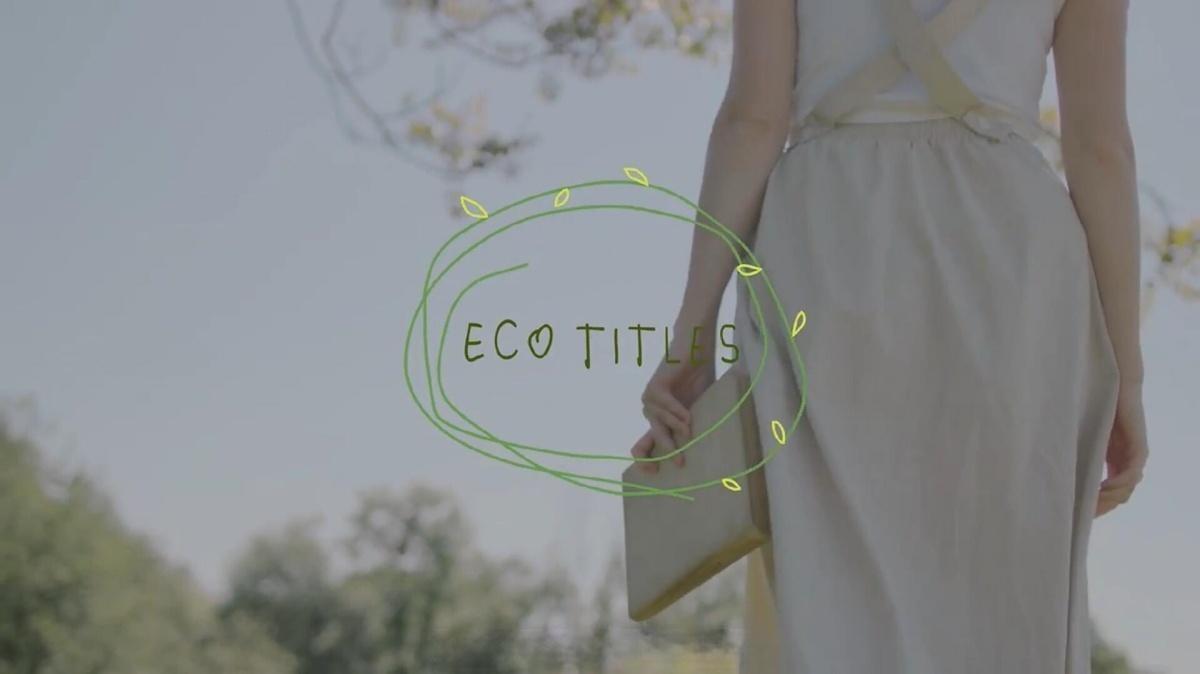 FCPX插件：创意清新氛围健康生态食品广告短片剪辑手绘文字标题动画（13243）