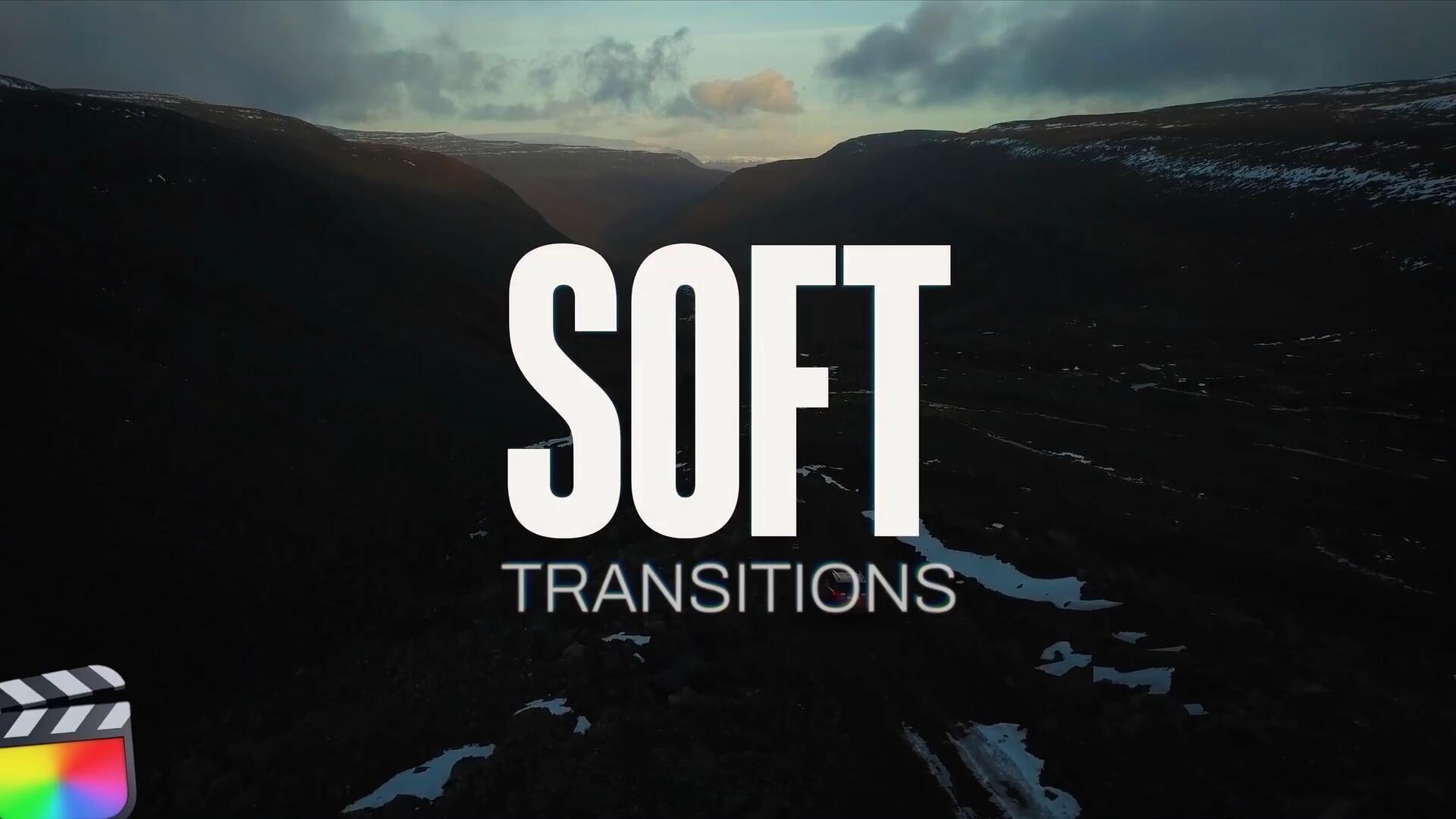FCPX插件：26款经典电影短片剪辑淡入淡出画面平滑擦除转场过渡+音效 Soft Transitions（13316）