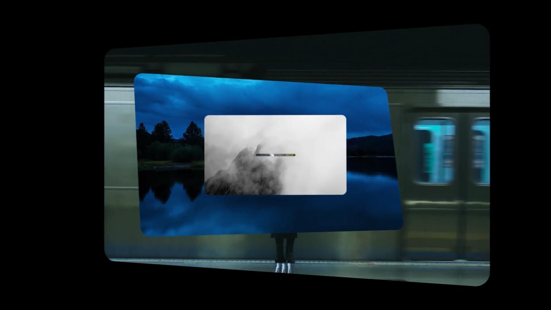 AE模板：极简美学沉浸式裸眼3D立体环绕照片轮播照片视频展示效果（13605）