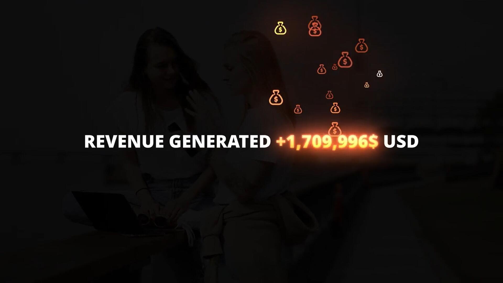 达芬奇预设：数字计数器动态粒子发光字幕文字标题动画（13653）