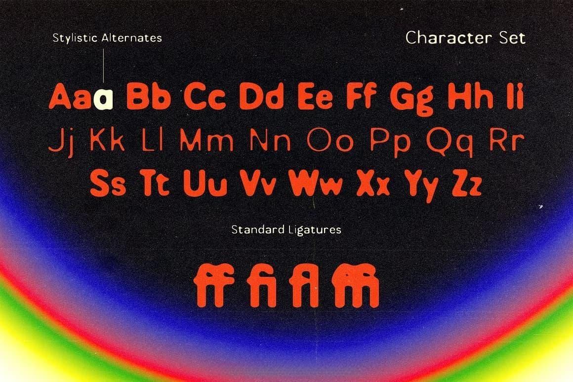 英文字体：创意超现代热熔几何品牌海报封面设计字体 Blurk – Ultra Modern Font（13331）