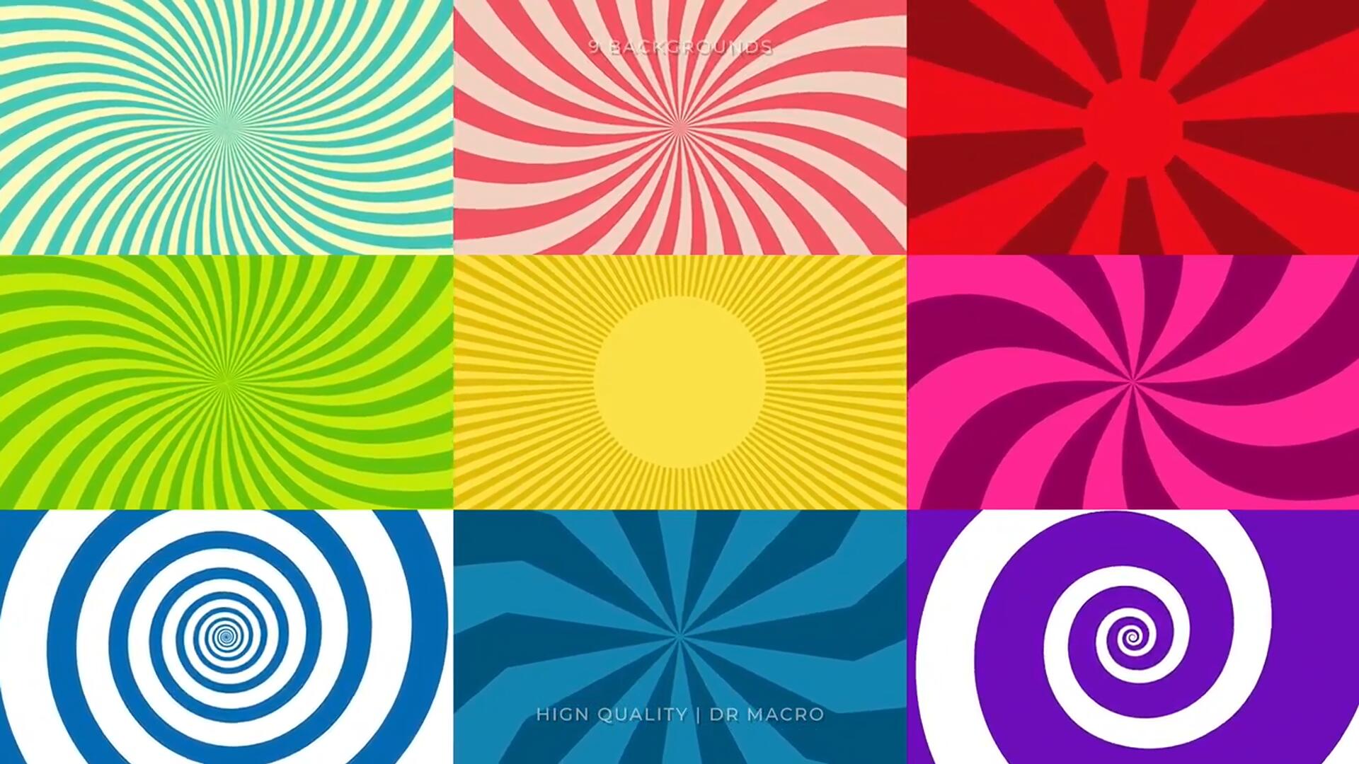 达芬奇预设：复古风格趣味卡通背景动画效果（13517）