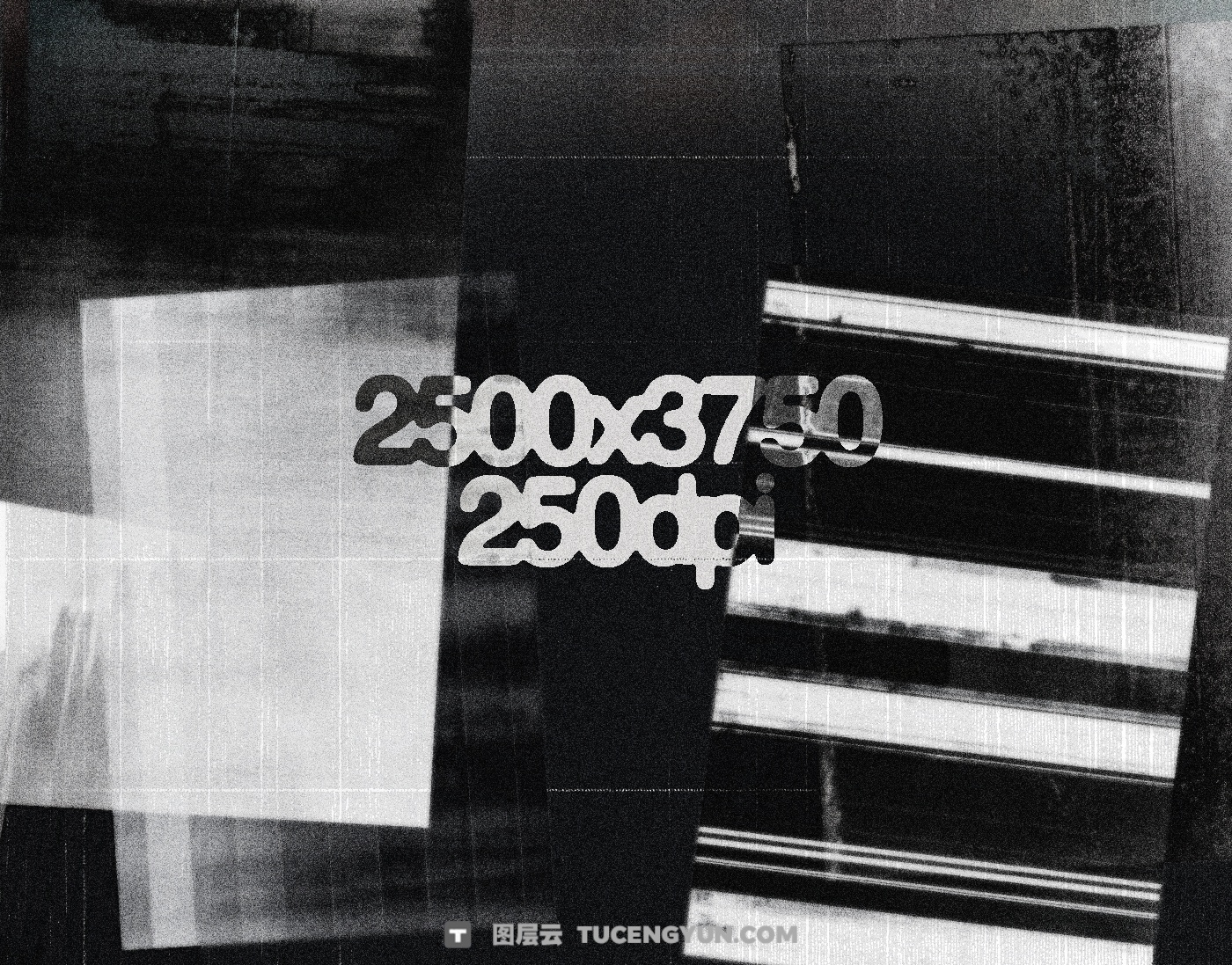 250款高分辨率复古印刷打印扫描线设计叠加纹理背景肌理套装 Züli – 250 Print Scanned Textures Packs V.02（13385）