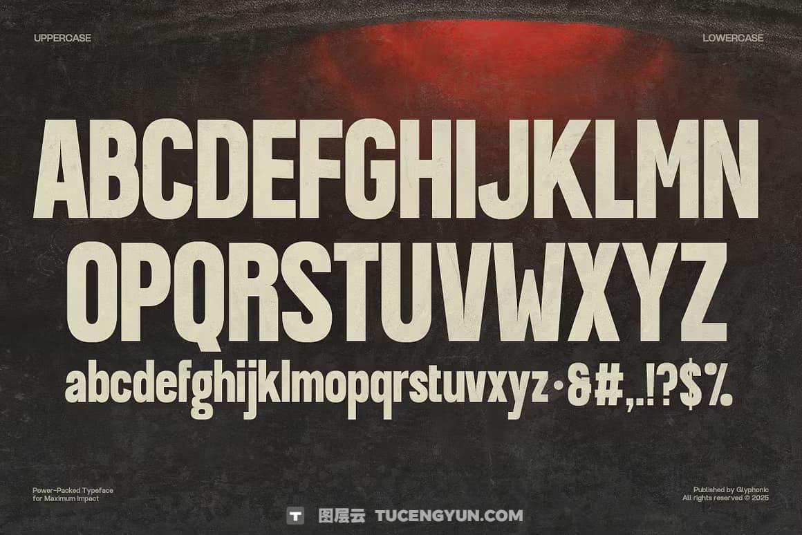 英文字体：大胆冲击力感极简品牌浓缩logo标题排版无衬线字体 Vank – Strong Bold Condensed（13421）