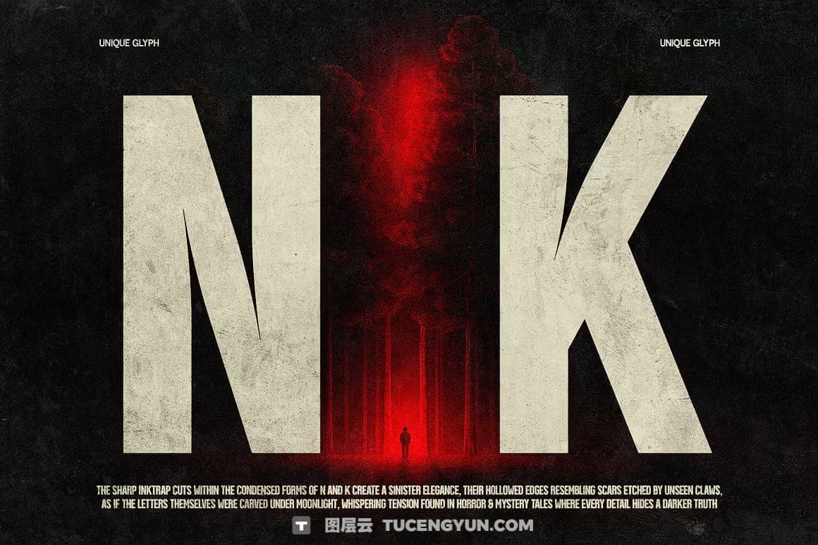 英文字体：大胆冲击力感极简品牌浓缩logo标题排版无衬线字体 Vank – Strong Bold Condensed（13421）