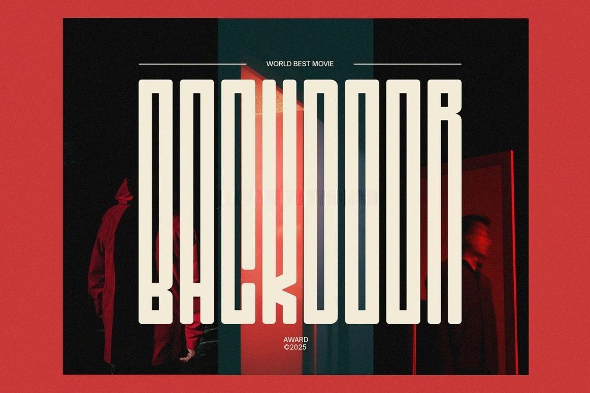 英文字体：极简现代浓缩未来派科技海报标题排版无衬线封面海报设计字体 Honkenia Rounded – The Ultra Condensed Font（13061）