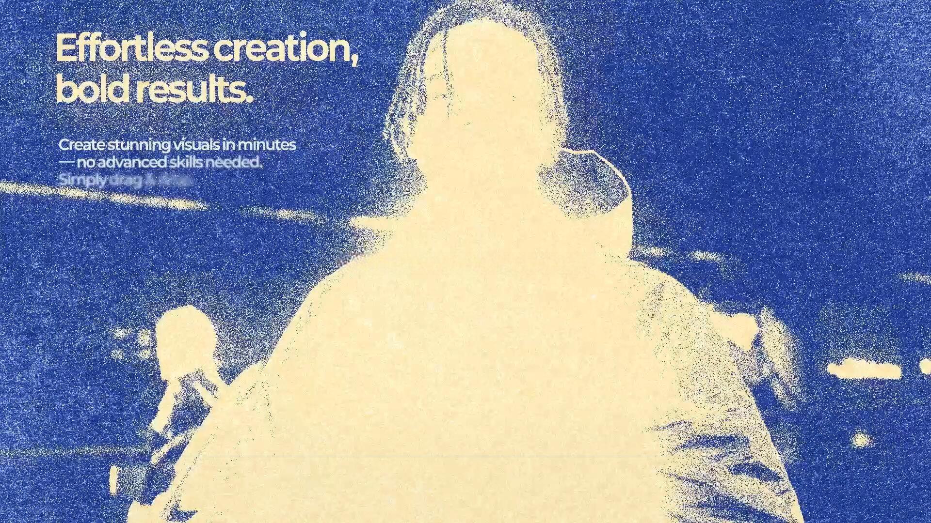 AE模板：复古粗糙摇滚半色调印刷美学画面颗粒纹理叠加效果模板（13384）