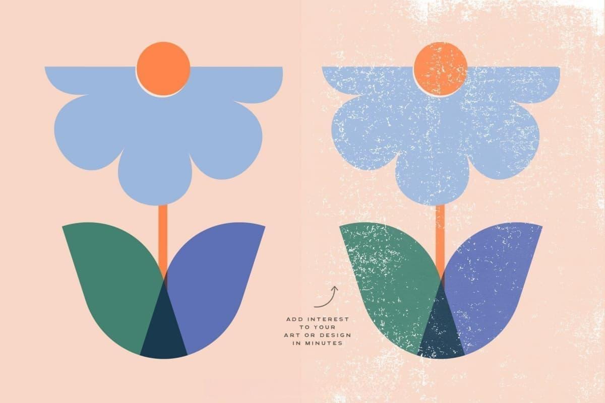 24个复古磨损做旧白色水墨丝网印刷颗粒叠加PNG纸张肌理背景图片 White Texture Overlays（13287）