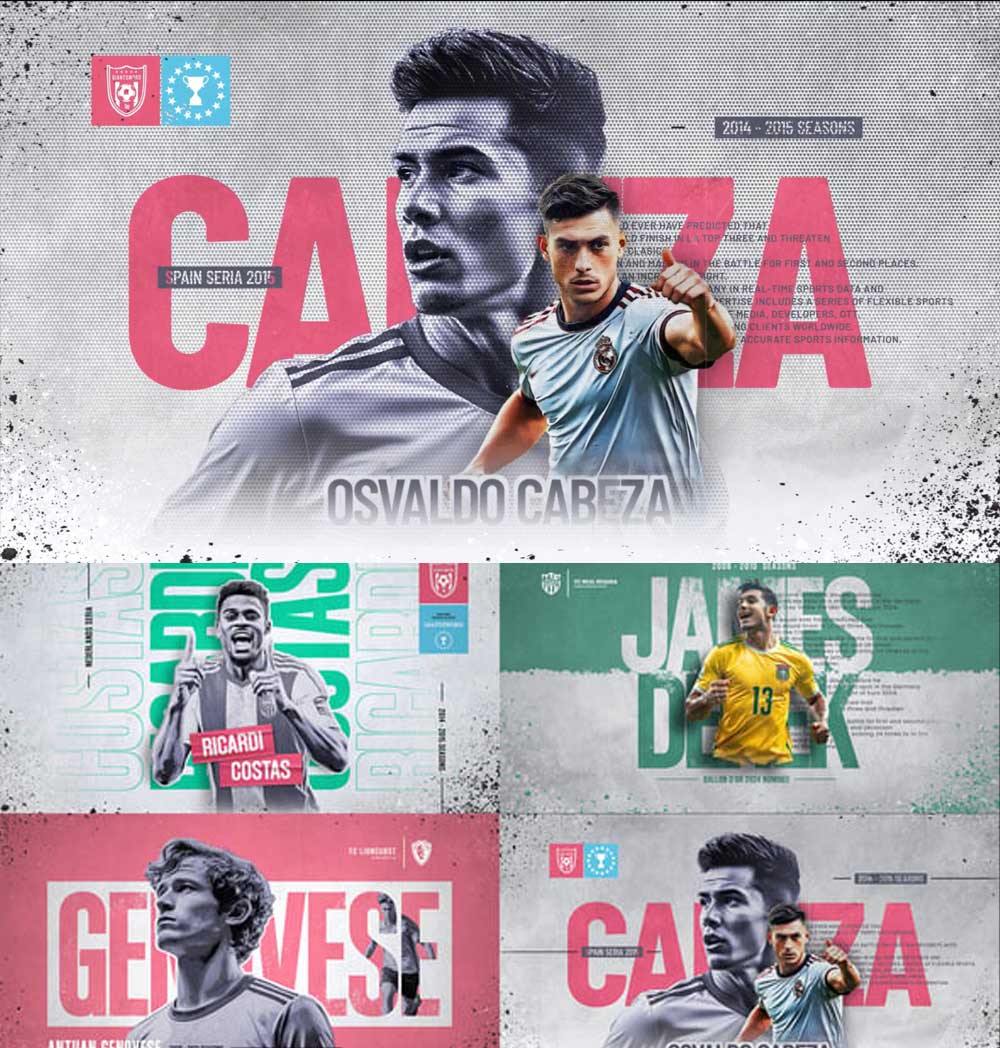 AE模板：复古仿旧风格运动员人物定格冻结帧介绍开场片头模板（13465）