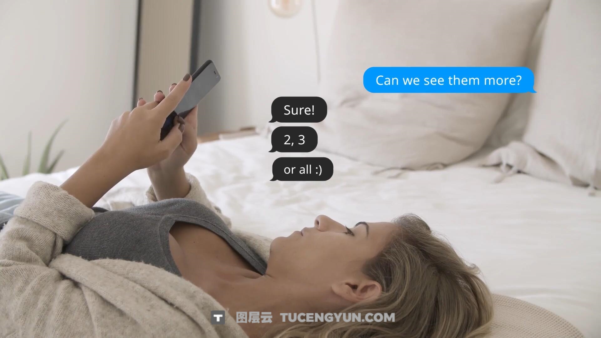 达芬奇预设：极简风格短信微信文本对话聊天弹窗动画效果（13672）