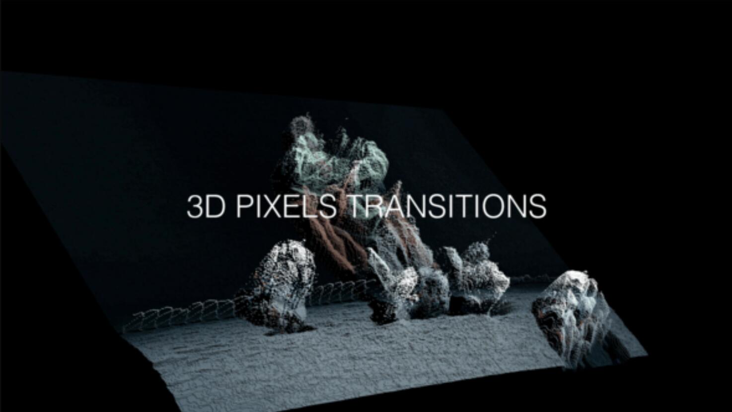 AE/PR模板:全新3D像素风格失真颗粒感转场过渡(13597) AE/PR模板:全新3D像素风格失真颗粒感转场过渡(13597)