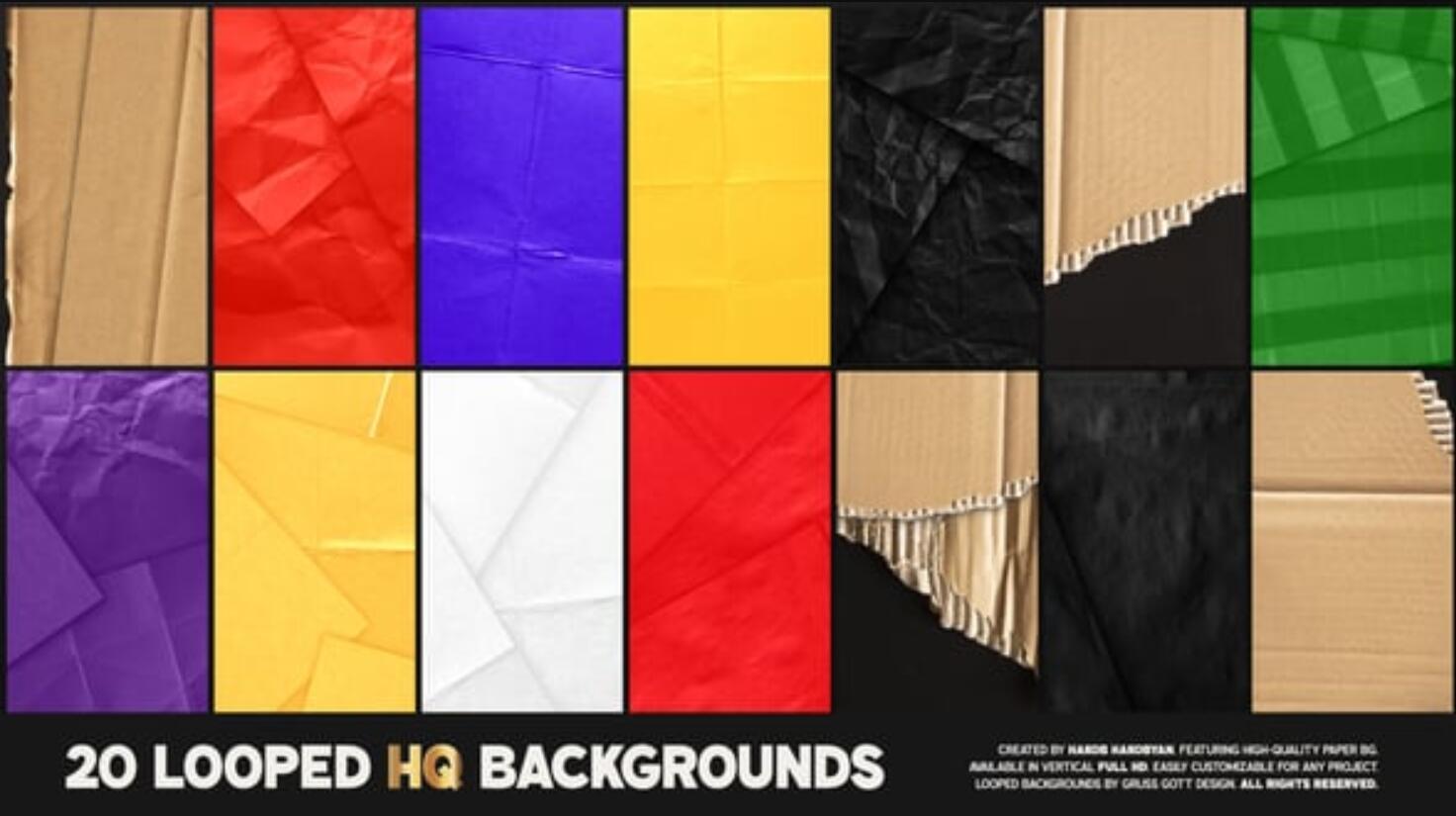 AE/PR模板:复古做旧纸张磨损褶皱颗粒折痕撕裂背景肌理纹理竖屏动画模板(13411) AE/PR模板:复古做旧纸张磨损褶皱颗粒折痕撕裂背景肌理纹理竖屏动画模板(13411)