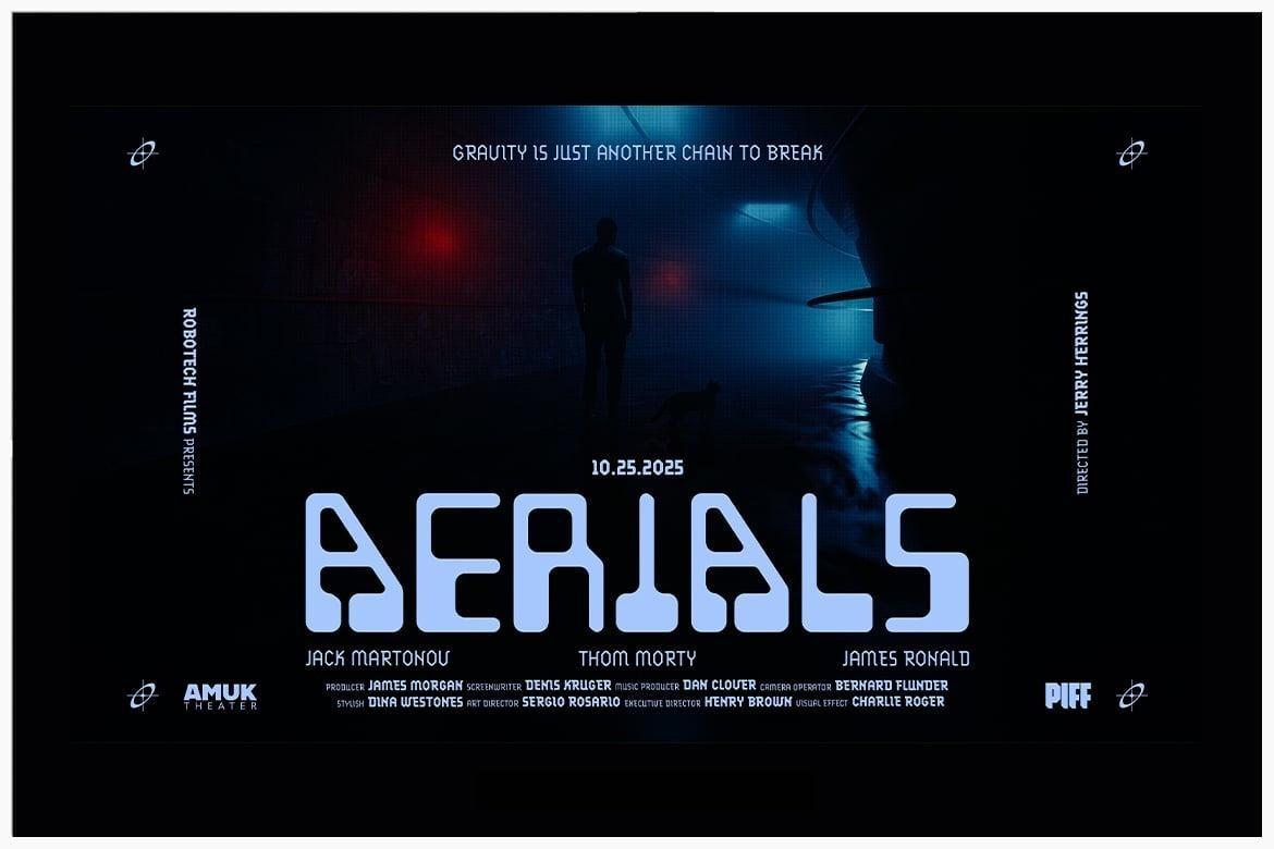 44个大胆电影美学梦幻、浪漫、科幻、惊悚海报电影预告片4K封面海报文字标题排版PSD模板（13883）