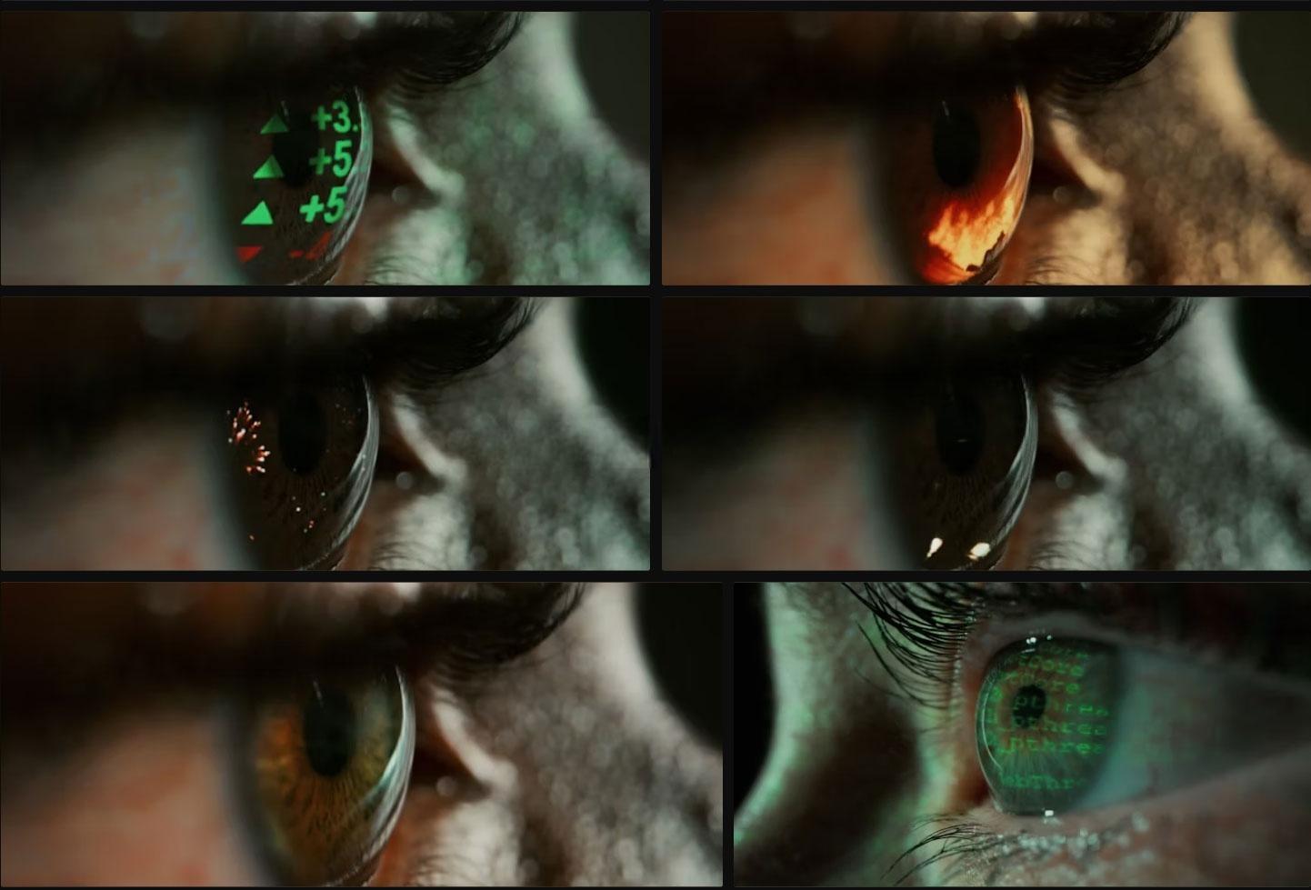 Artlist 蒙太奇风格真人瞳孔反射“眨眼间”镜头转场、混剪、视频、广告、纪录片视频素材（13140）