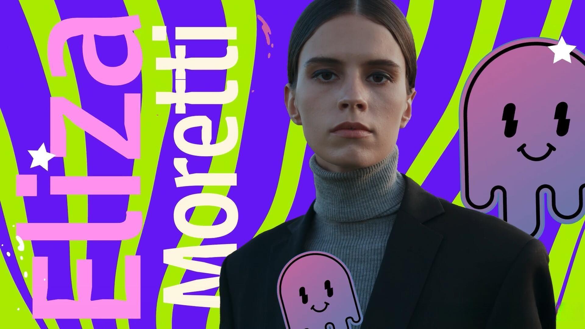 AE/PR模板：波普艺术风格人物冻结帧文字定格动画堆叠效果模板（13166）