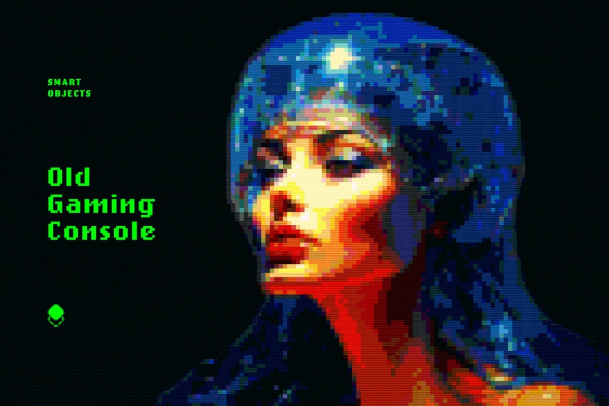 复古8it低像素化位图旧游戏风logo徽标特效PSD样机套装 Old Gaming Console Effect(13219) 复古8it低像素化位图旧游戏风logo徽标特效PSD样机套装 Old Gaming Console Effect(13219)