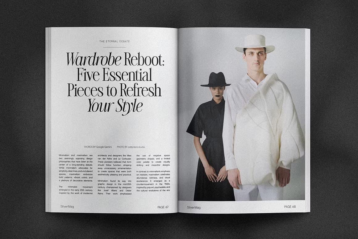 英文字体：80年代高级时装杂志文艺logo标题衬线排版海报封面字体 The Silver Editorial Serif Font（13707）