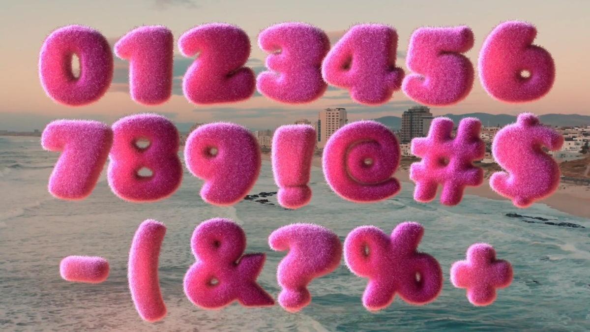 20款超现实主义趣味毛绒摇粒绒3D粉红色毛茸茸数字符号alpha透明通道视频素材(13265) 20款超现实主义趣味毛绒摇粒绒3D粉红色毛茸茸数字符号alpha透明通道视频素材(13265)