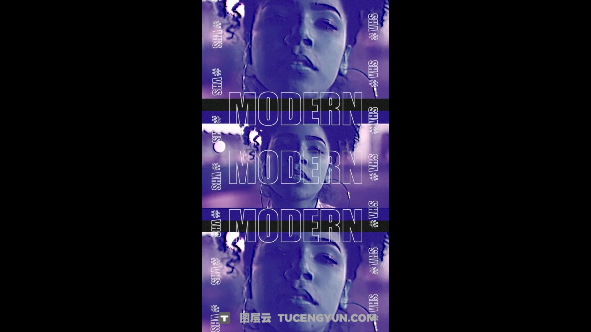 FCPX插件：90年代嘻哈说唱风格VHS信号失真故障损坏短片剪辑开场片头动画（13423）