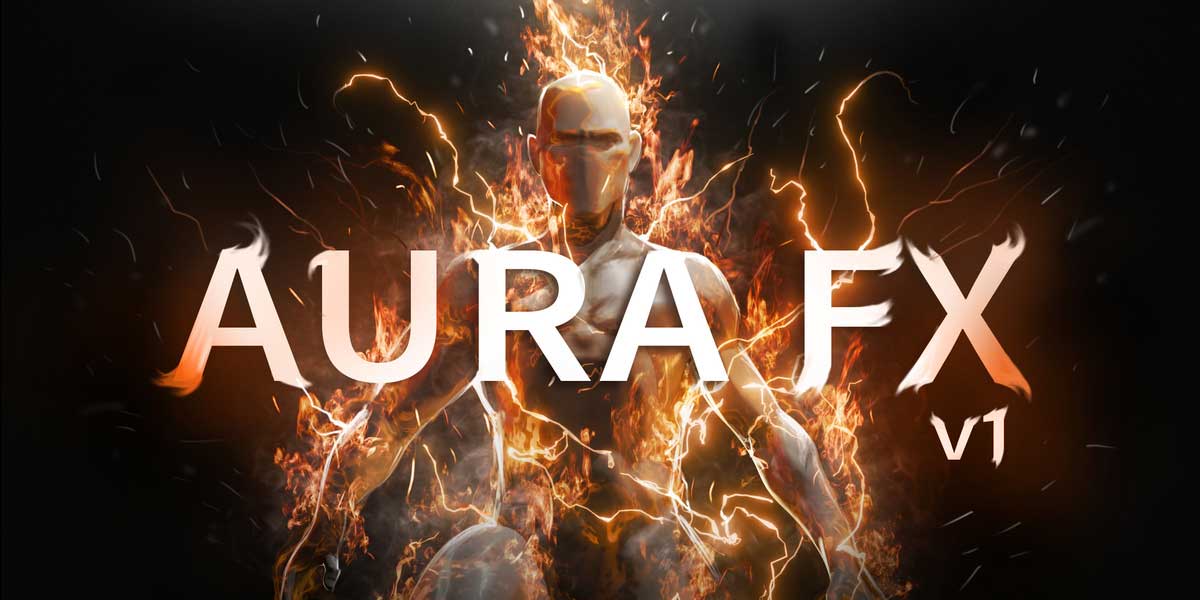 Blender实时闪电火焰能量光环特效资产预设 Realtime Aura Fx Pack V1.10(13284) Blender实时闪电火焰能量光环特效资产预设 Realtime Aura Fx Pack V1.10(13284)