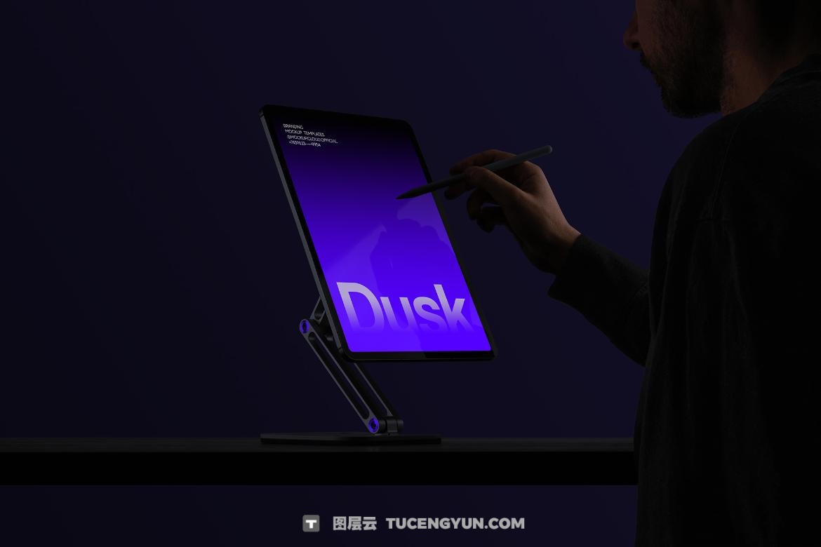 23款现代极简档案夹名片书籍T恤手提袋帆布袋手机Mac笔记本电脑平板品牌VI设计作品展示PSD样机套装 Dusk Branding Mockups Kit（13390）