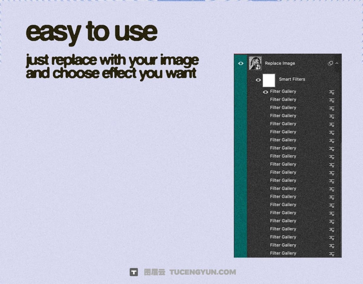 20种复古半色调半调颗粒噪点打印印刷PSD特效样机 Züli – Halftone Image Effects Pack（13400）