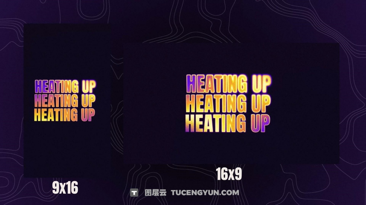 AE模板：2025苹果发布会热成像渐变文字标题排版LOGO展示效果（13397）