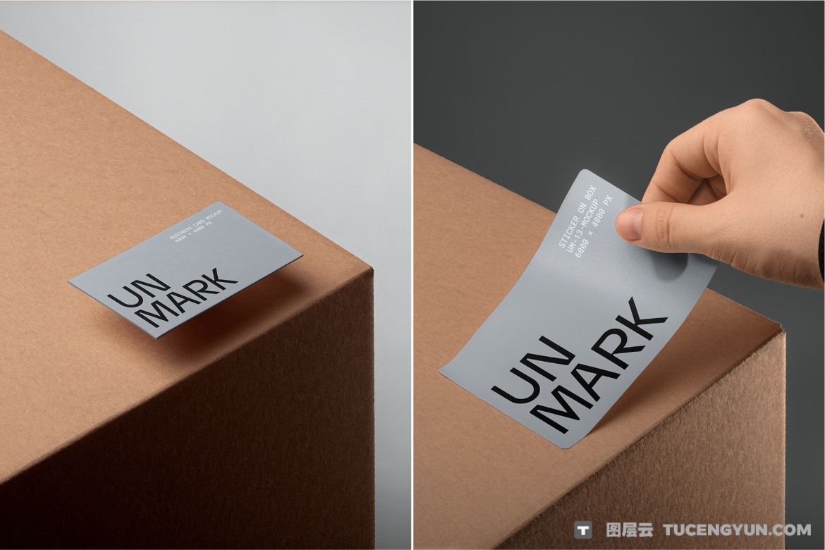 12款极简物流VI品牌包裹塑料袋牛皮纸纸盒包装盒贴纸纸筒名片手机PSD样机组合 Packing Essentials Bundle / 12 PSD（13361）