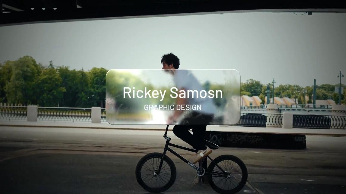 AE/PR模板：极简苹果液态玻璃美学文字标题字幕动画（13541）