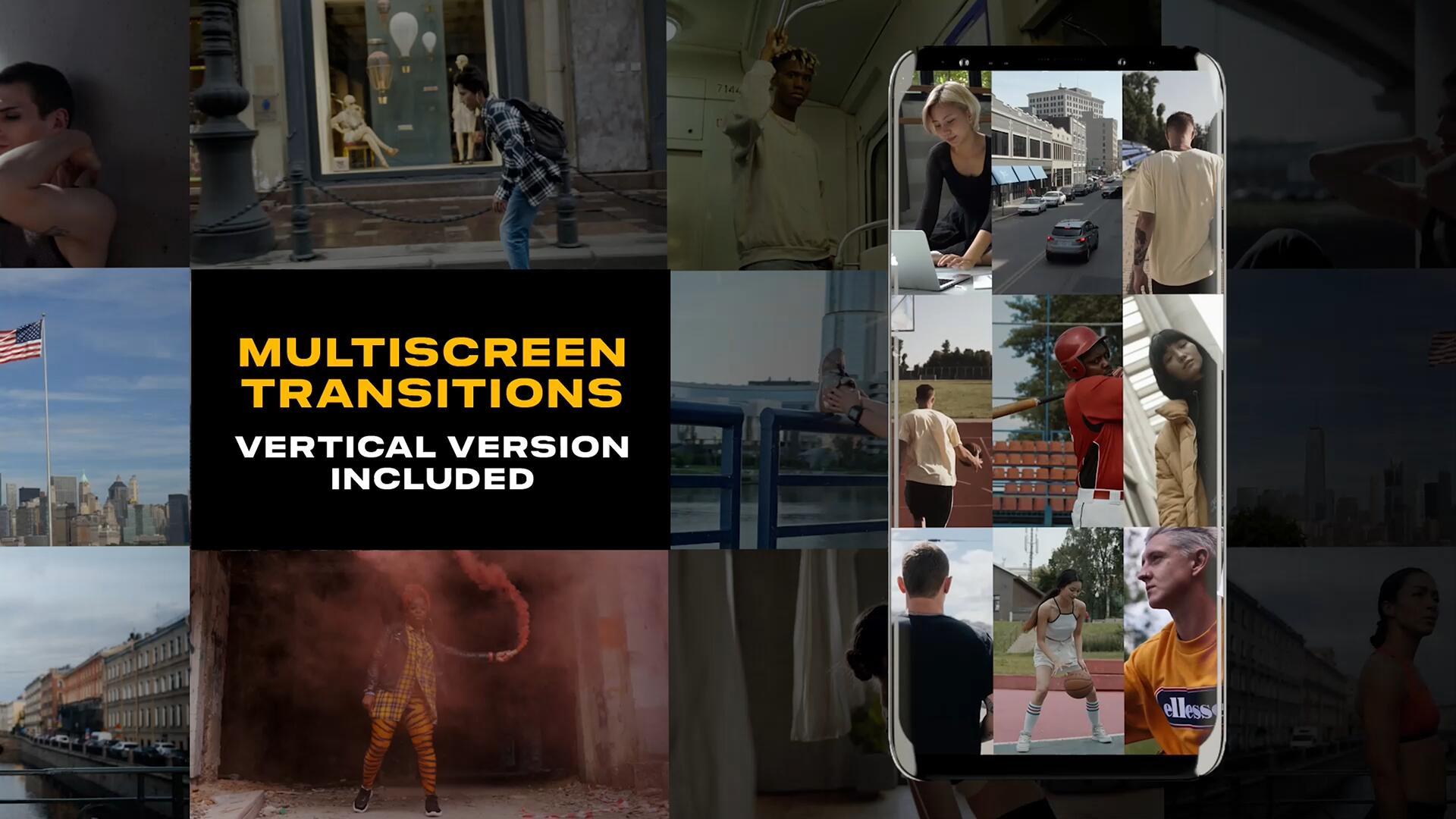 FCPX插件：84种创意多风格画面分屏布局拆分效果无缝转场效果（13027）