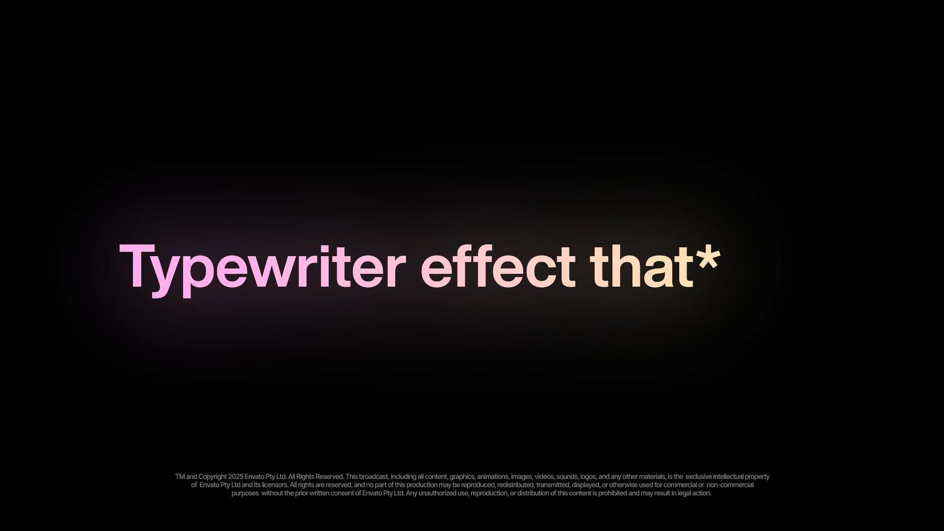 AE/PR模板：创意多风格打字机效果文字标题字幕动画 含打字音效（13705）