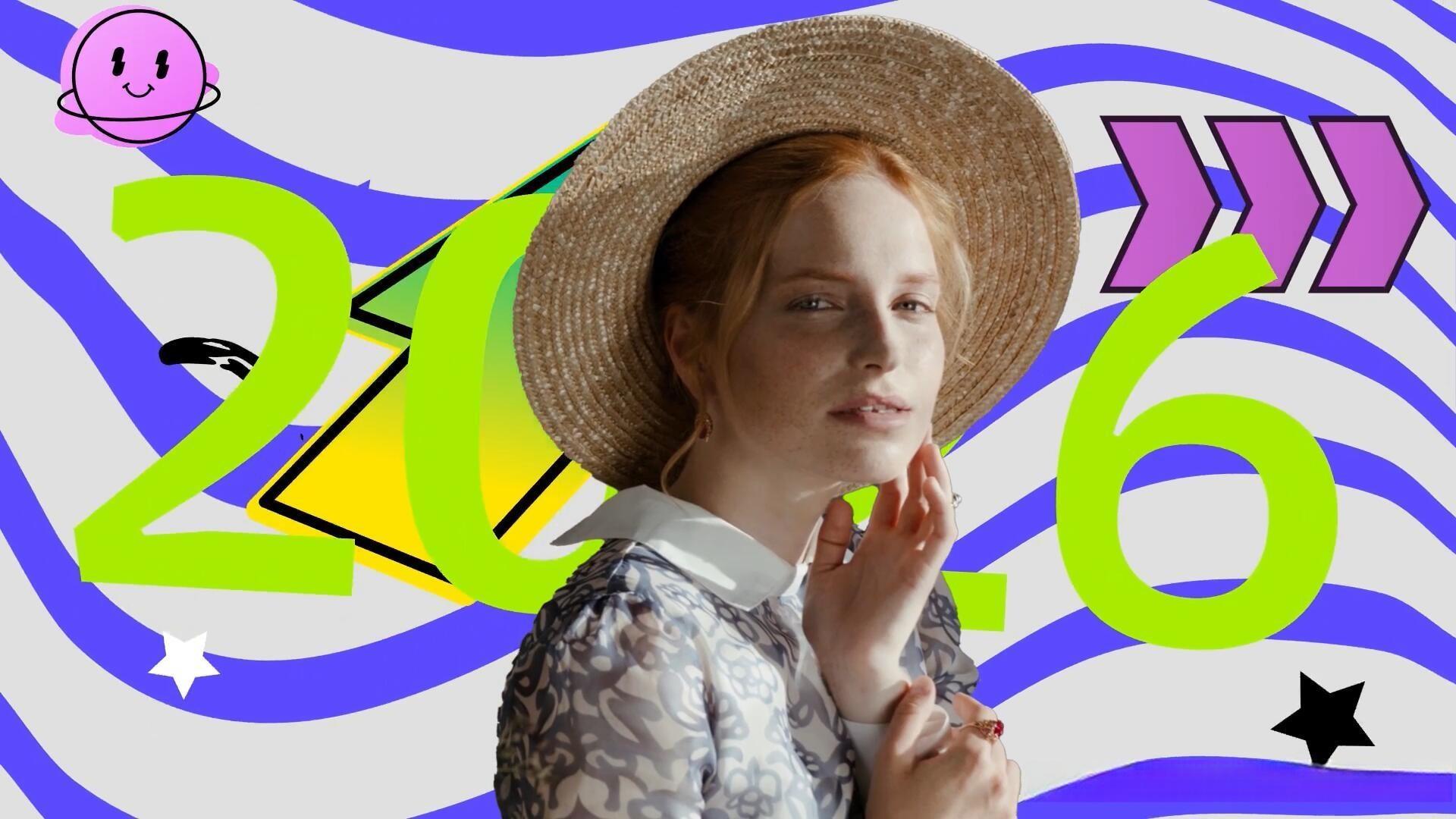 AE/PR模板：波普艺术风格人物冻结帧文字定格动画堆叠效果模板（13166）