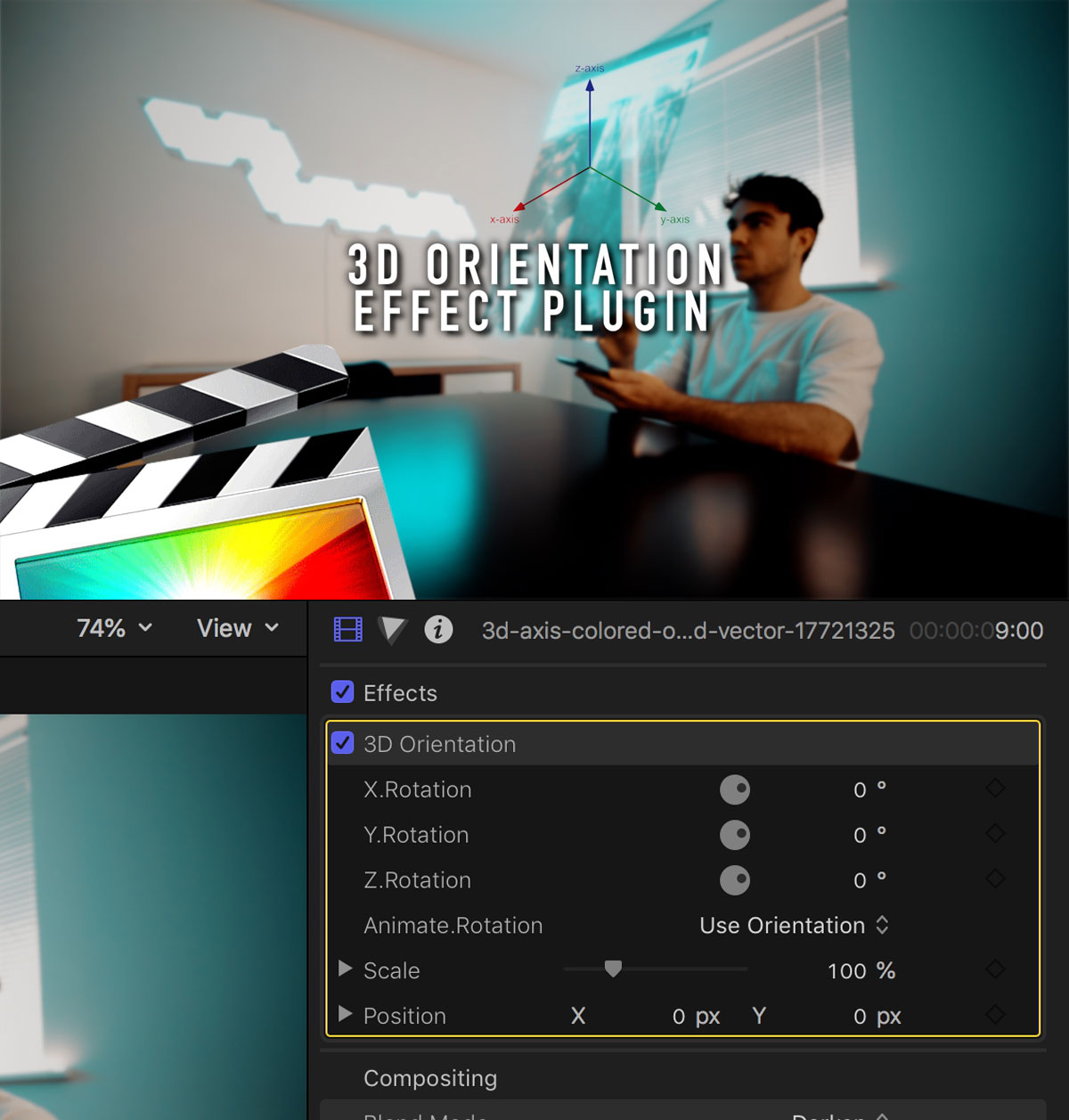 FCPX插件:创意科技感全息手机屏幕3D投影发光视觉效果插件+视频教程(13047) FCPX插件:创意科技感全息手机屏幕3D投影发光视觉效果插件+视频教程(13047)