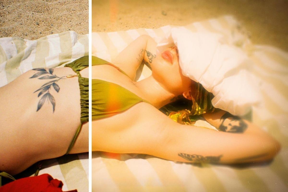 复古文艺温暖朦胧发光做旧胶片漏光模拟封面海报PSD特效样机  Vintage Film Glow Photo Effect（13279）