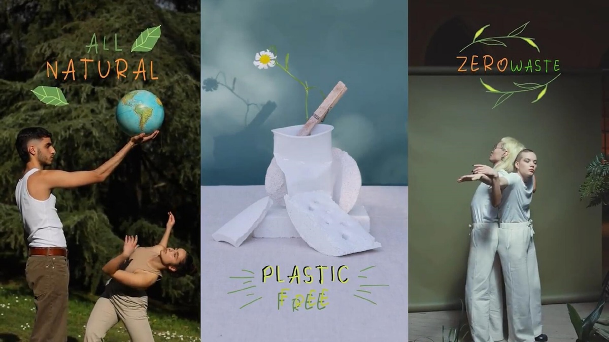 FCPX插件：创意清新氛围健康生态食品广告短片剪辑手绘文字标题动画（13243）