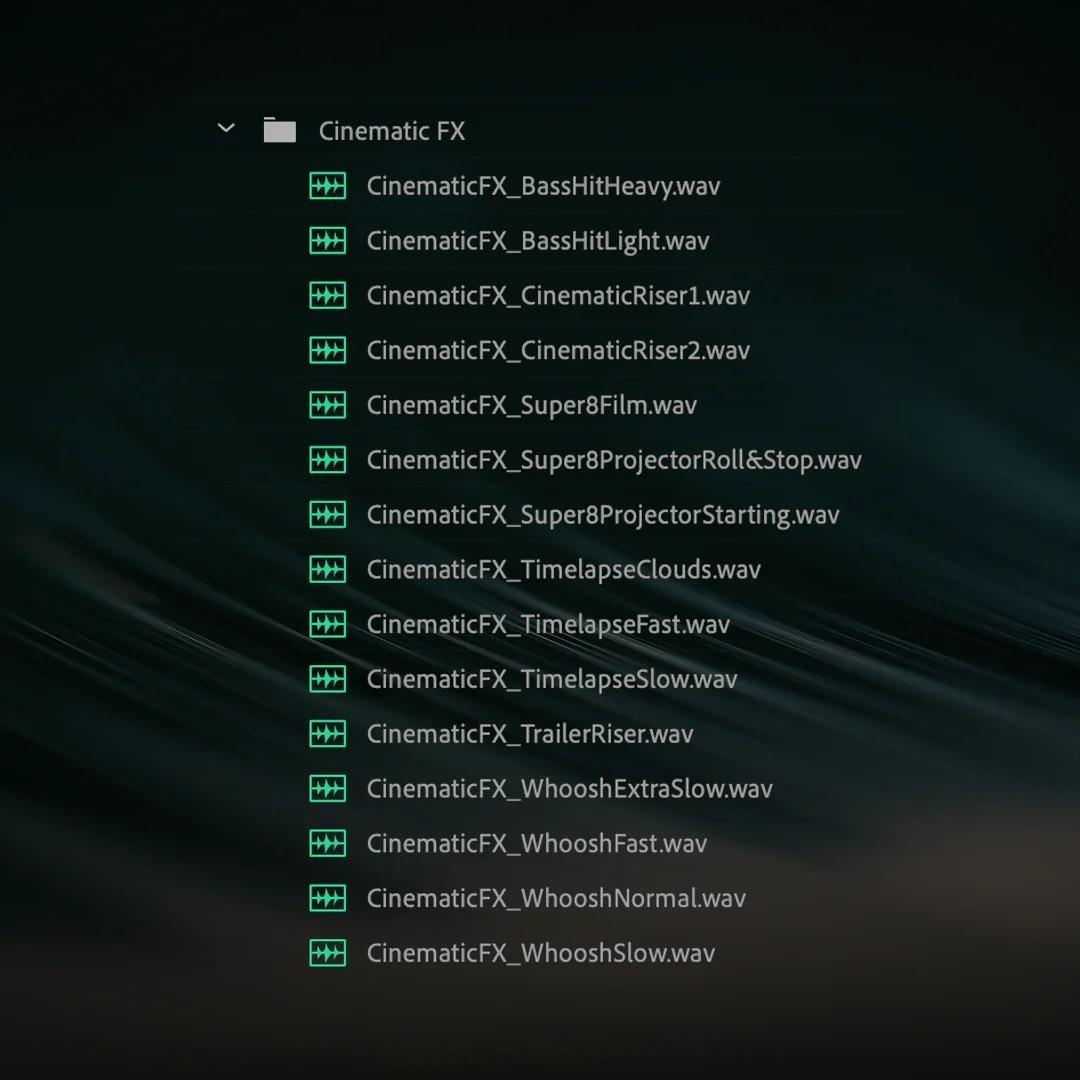 115个热门婚礼短片剪辑拟音、环境、氛围、转场音效素材 RunawayVows – Wedding SFX Pack（13180）