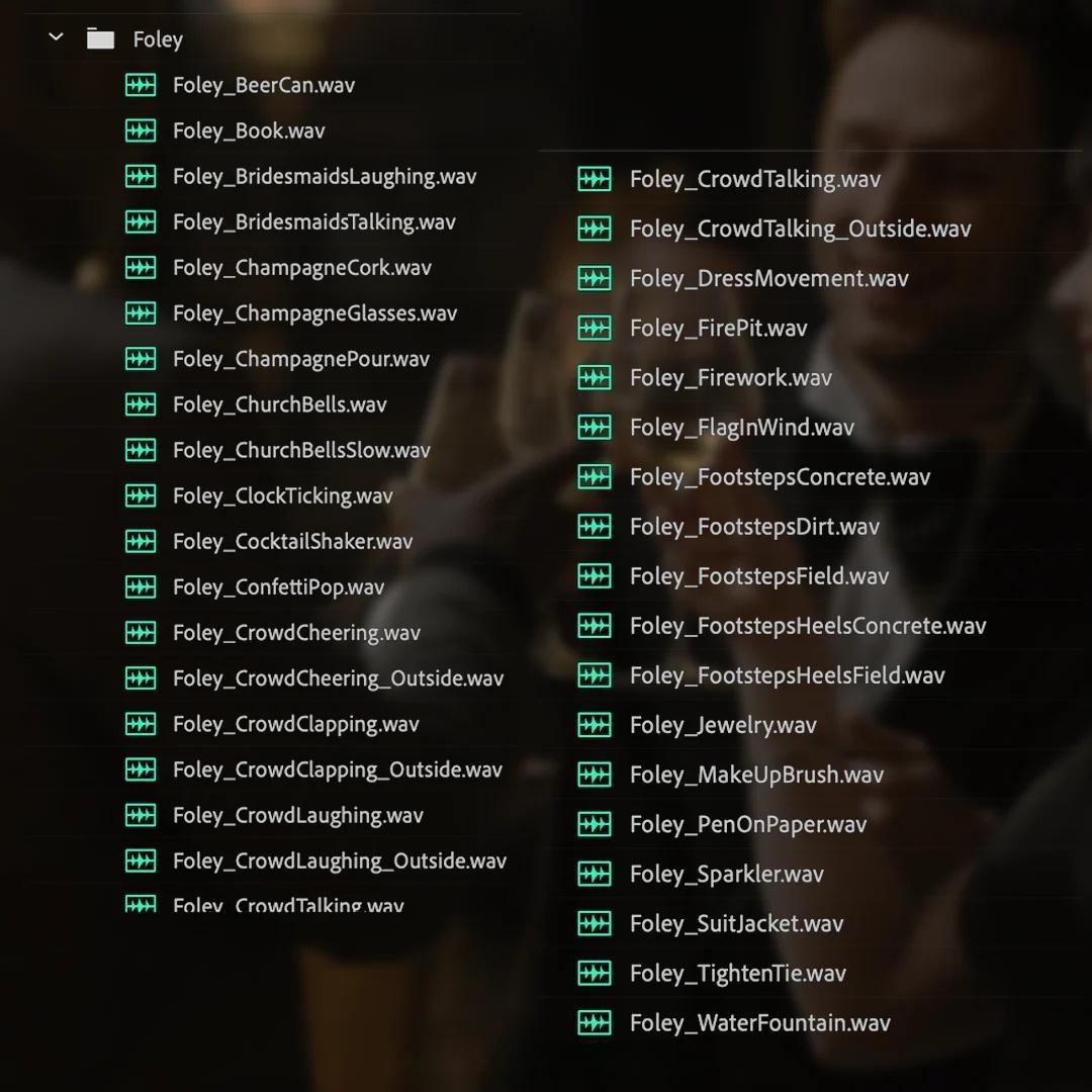 115个热门婚礼短片剪辑拟音、环境、氛围、转场音效素材 RunawayVows – Wedding SFX Pack（13180）