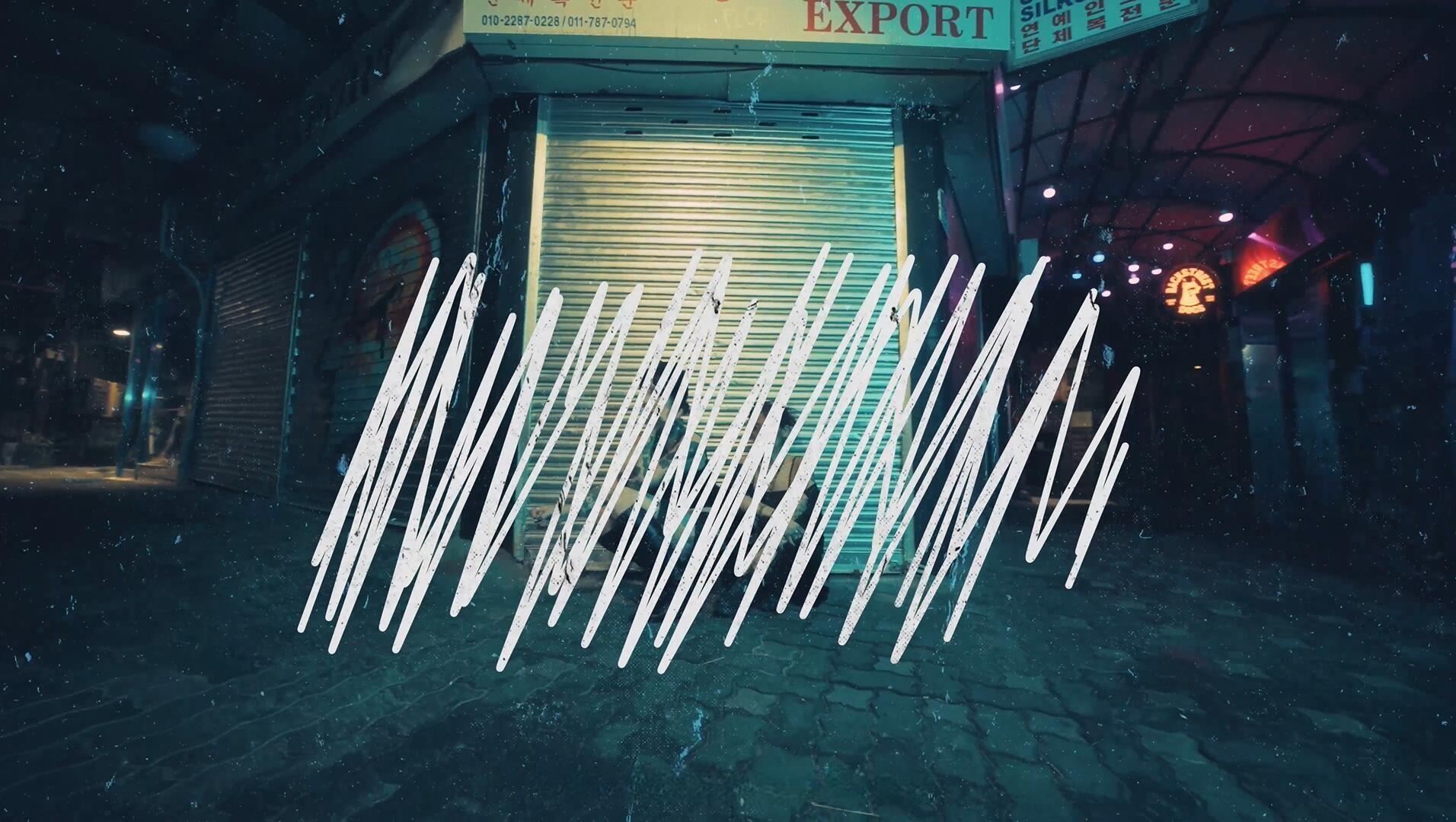 AE/PR/达芬奇模板：20个潦草蹩脚凌乱手绘艺术线条标记叠加元素动画（13652）