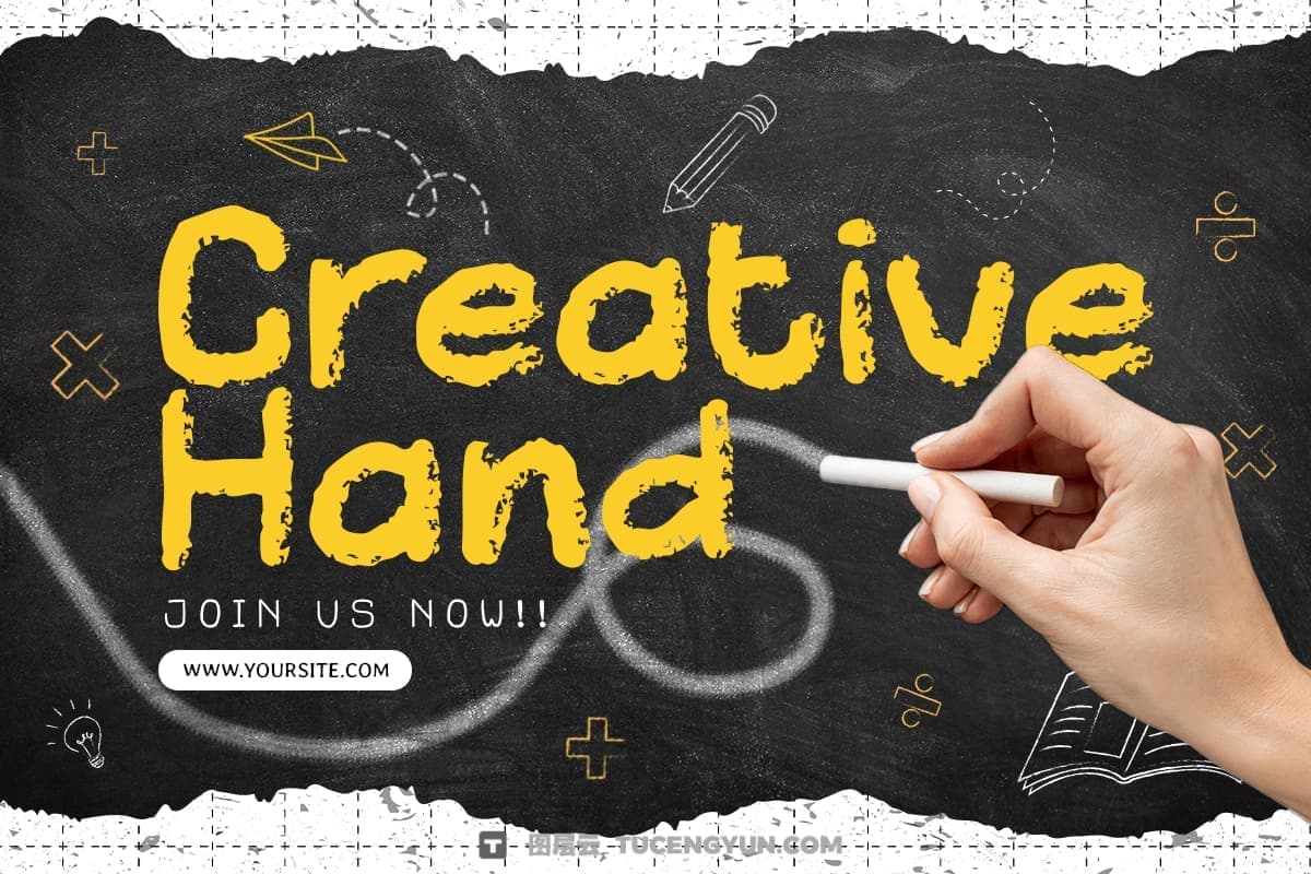 英文字体：真实粗糙艺术感黑板手写粉笔触感创意封面海报设计字体 Boardly – Rough Handwritten Chalk Font（13359）