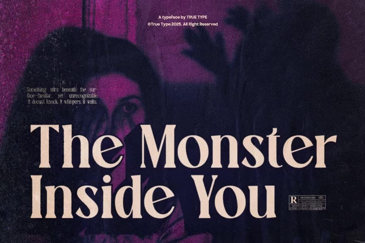 英文字体：复古永恒优雅精致浓缩衬线封面海报画册Logo标题设计字体 TT Montero Serif Condensed（13490）