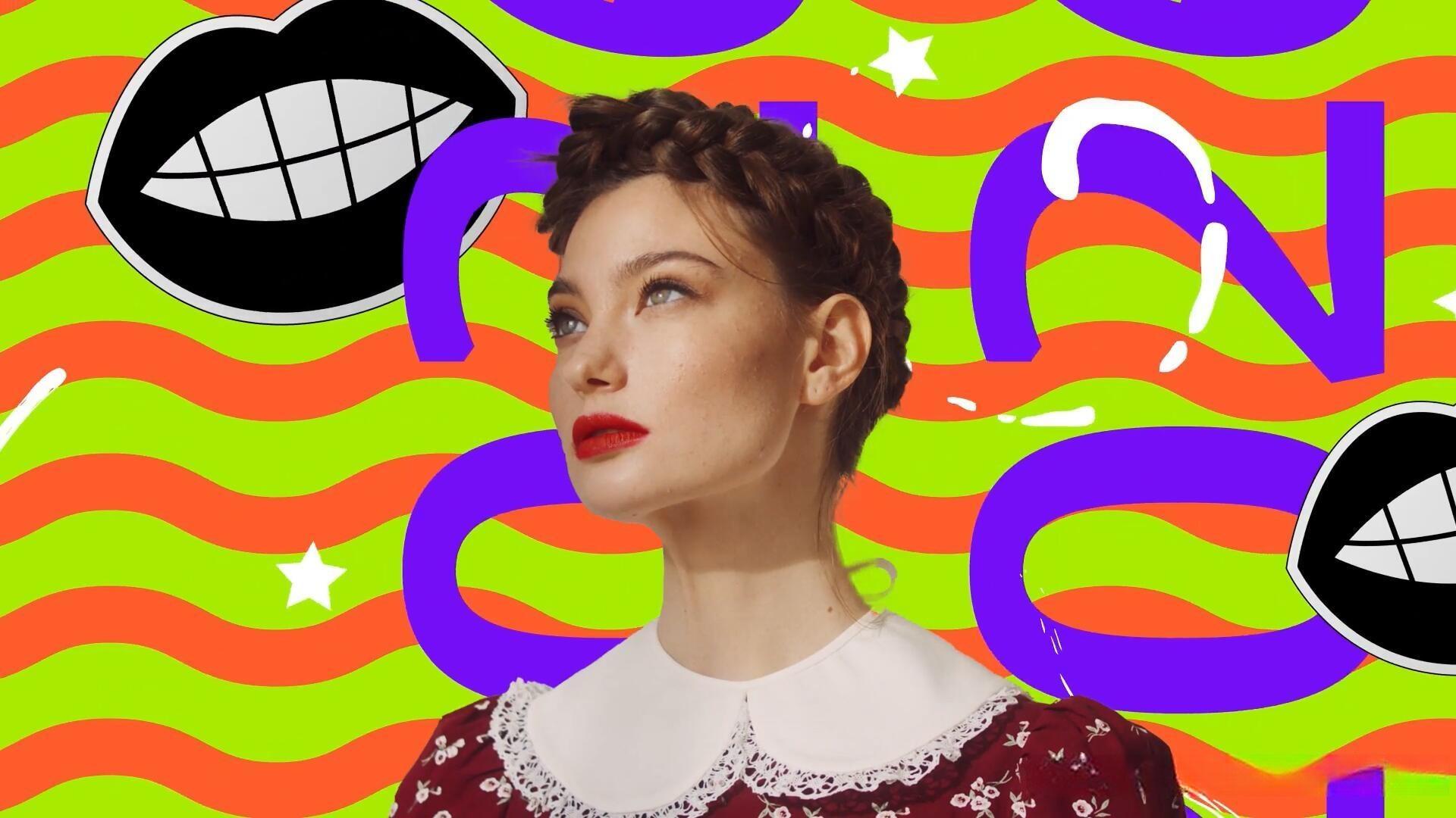 AE/PR模板：波普艺术风格人物冻结帧文字定格动画堆叠效果模板（13166）