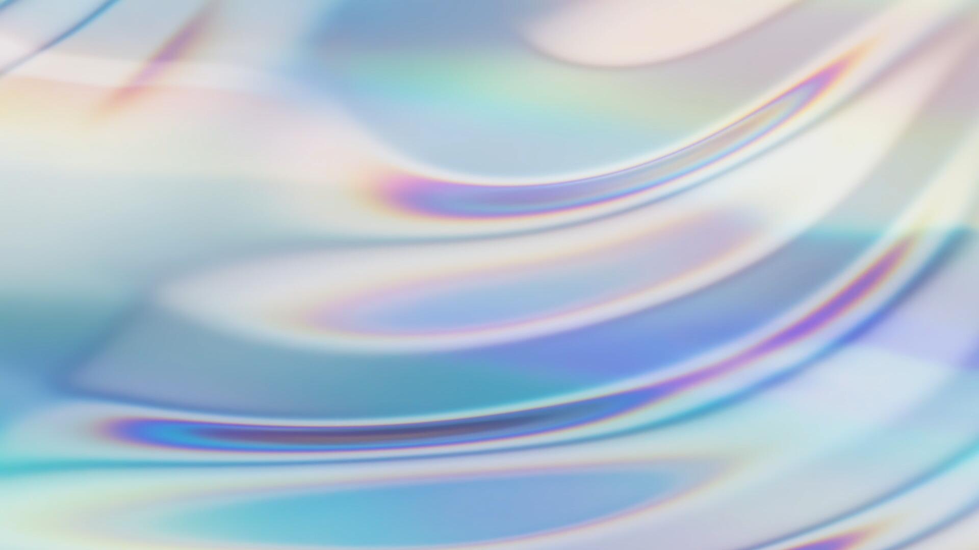 视频素材：15个全息酸性艺术感抽象3D金属渐变物料循环元素视频素材（13100）