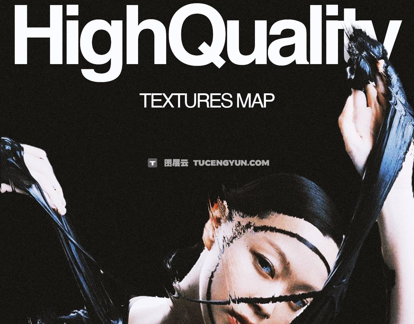 50个复古酸性流体塑料撕拉纹理贴图PSD特效样机包 Züli – Plastic Textures Map Pack（13428）