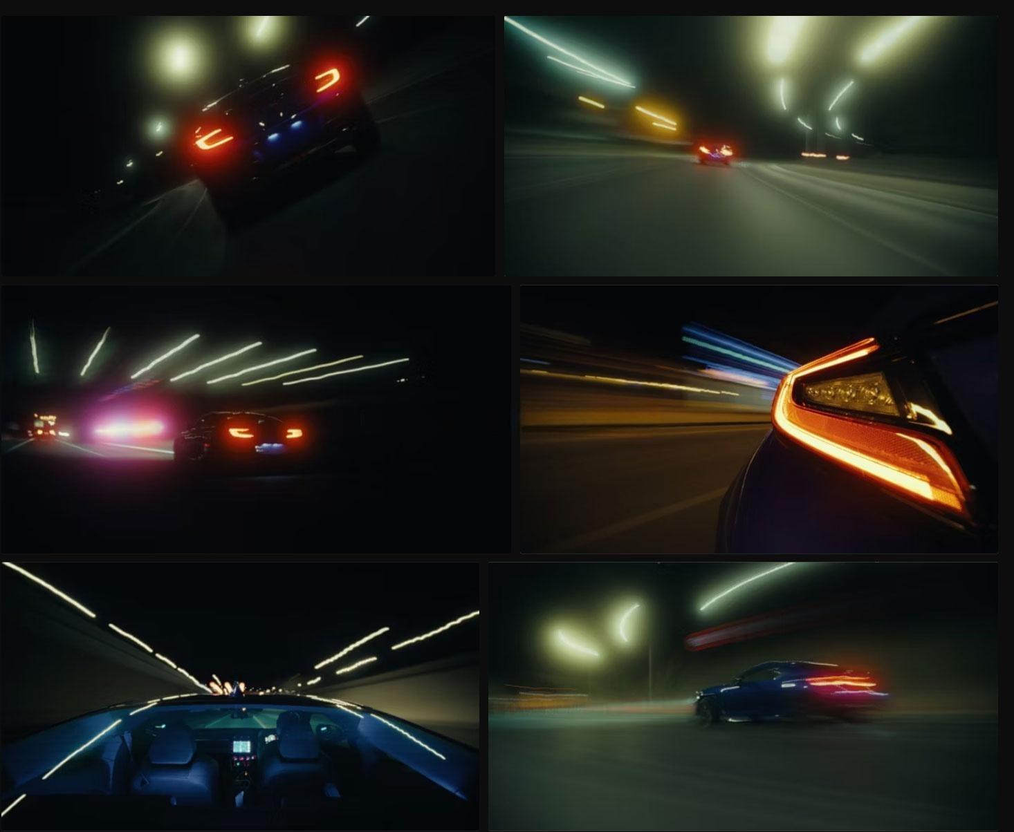 Artlist 69个复古美学慢快门霓虹灯光擦拭速度感汽车剪辑实拍镜头视频素材（13338）