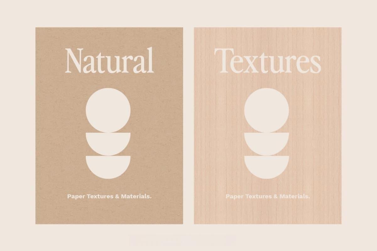 复古天然纤维粗糙柔和莫兰迪中性色调无缝纸张背景自然肌理无缝图案JPG+PAT素材 Natural Textures: Seamless Patterns（13272）