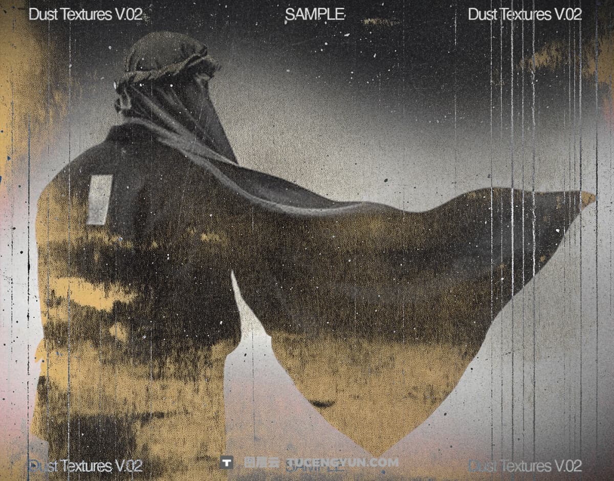 200种复古颗粒灰尘噪点模糊背景肌理纹理JPG图片4K设计套装 Züli – 200 Dust Textures Pack V.02（13415）