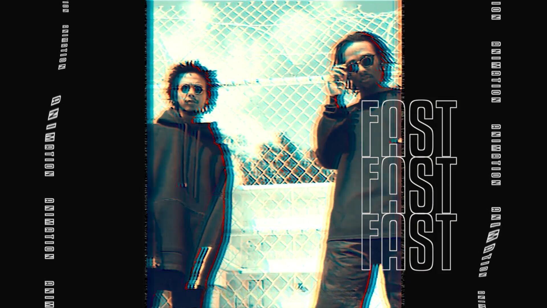 FCPX插件：嘻哈说唱风格VHS时尚故障运动品牌活动快剪开场片头 支持横竖屏（13586）