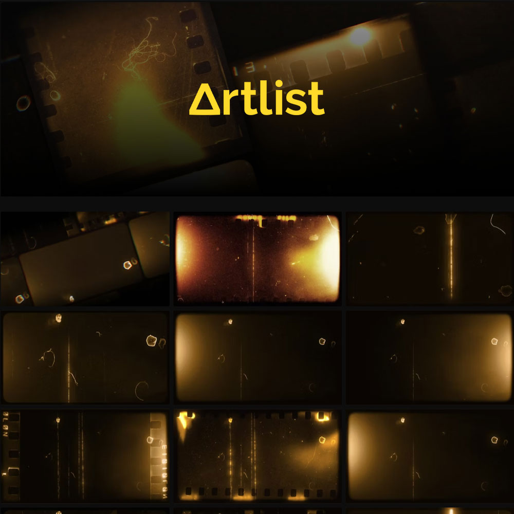 Artlist 20款复古美学邋遢旧棕褐色薄膜效果叠加纹理视频素材+音效素材 Sepia Old Sepia Vertical Film Effects（13293）