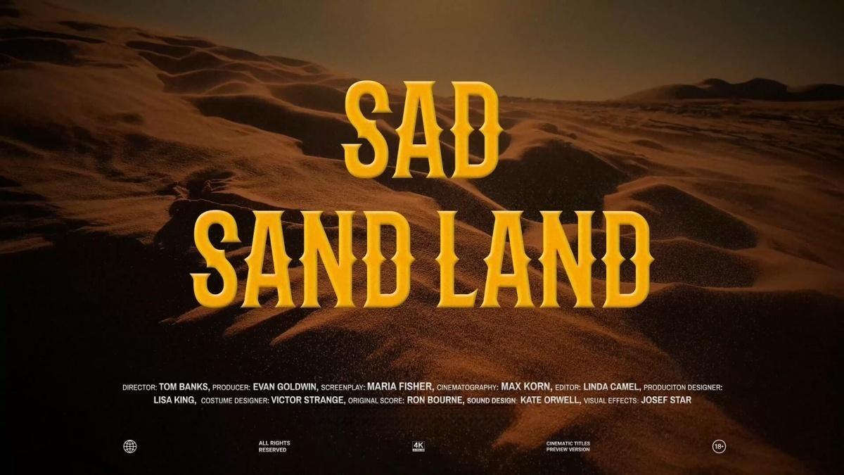 AE模板：复古好莱坞史诗电影纪录片预告片剧院海报片头动画（13101）